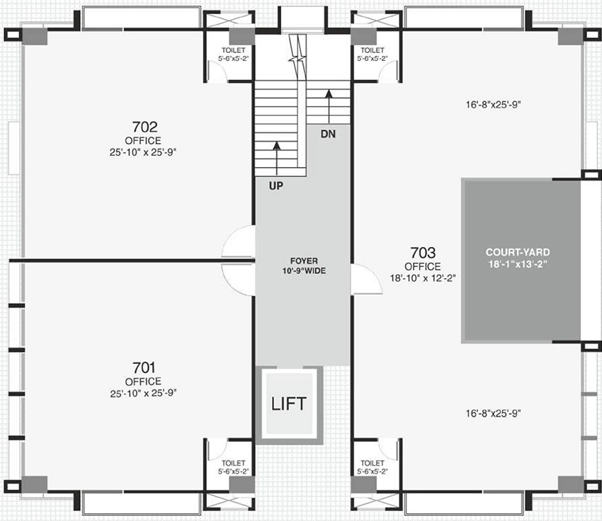 Floor Plan of Satyasankalp Nirgun One in Makarba, Ahmedabad - Image 319159