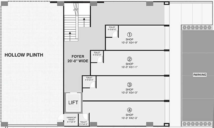 Floor Plan of Satyasankalp Nirgun One in Makarba, Ahmedabad - Image 319160