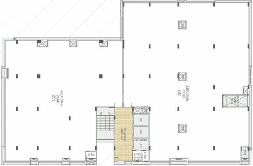 Floor Plan of Nobles Trade Centre in Bhuyangdev, Ahmedabad - Image 319170