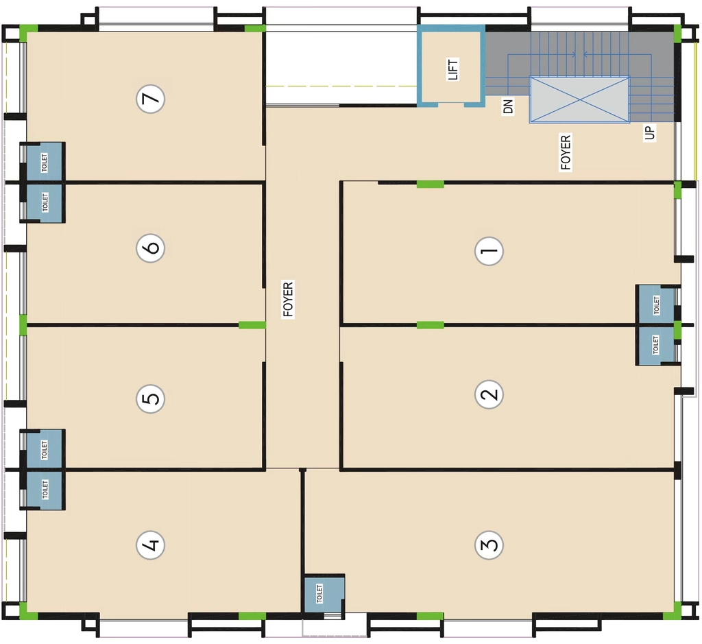 Floor Plan of Parth Sangam Sapphire in Sola, Ahmedabad - Image 319225