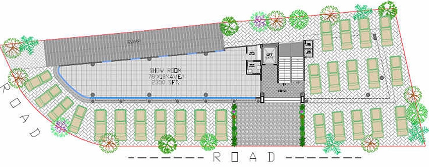 Master Plan of Pushti Crossroads in Navrangpura, Ahmedabad - Image 319229