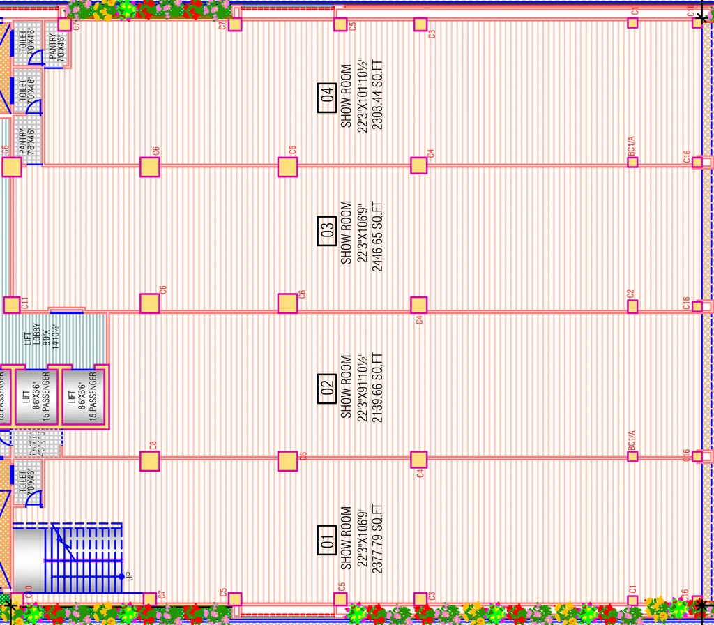 Floor Plan of Risha Brooklyn Towers in Makarba, Ahmedabad - Image 319260