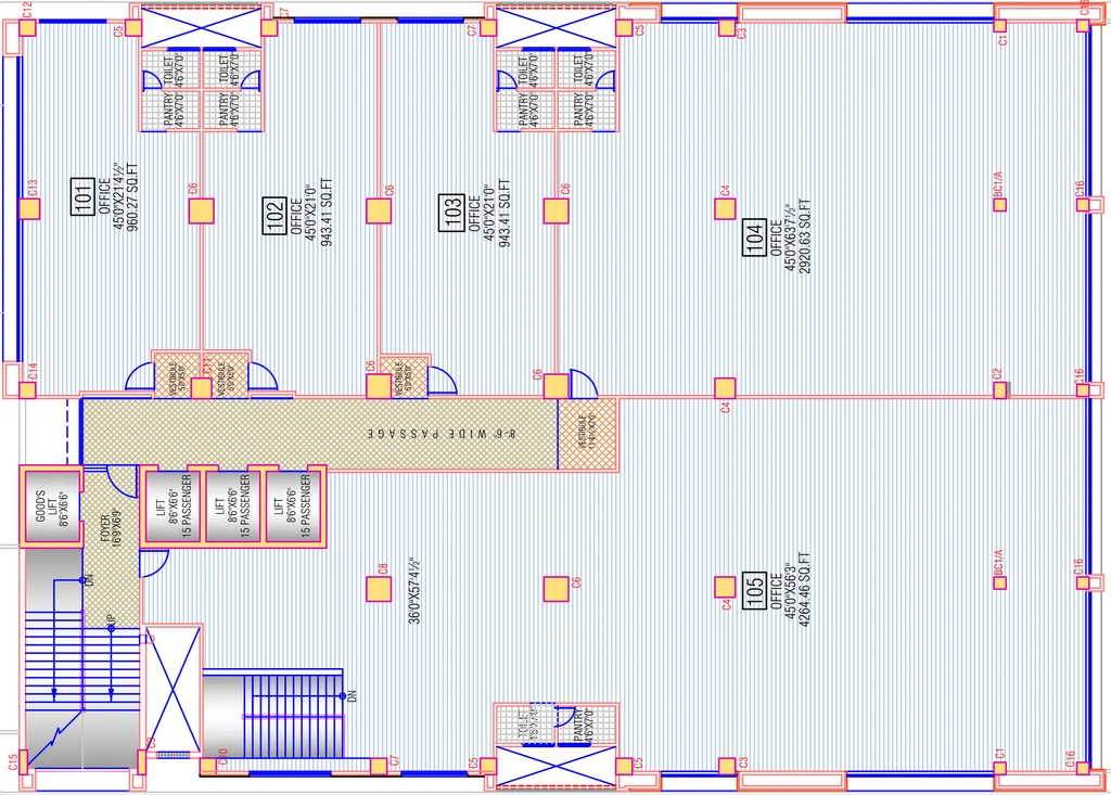 Floor Plan of Risha Brooklyn Towers in Makarba, Ahmedabad - Image 319259