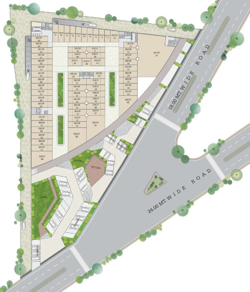 Master Plan of Shree Signet Mall in Kamrej, Surat - Image 319334