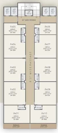Floor Plan of Bhakti Vivanta Icon in Adajan, Surat - Image 319391