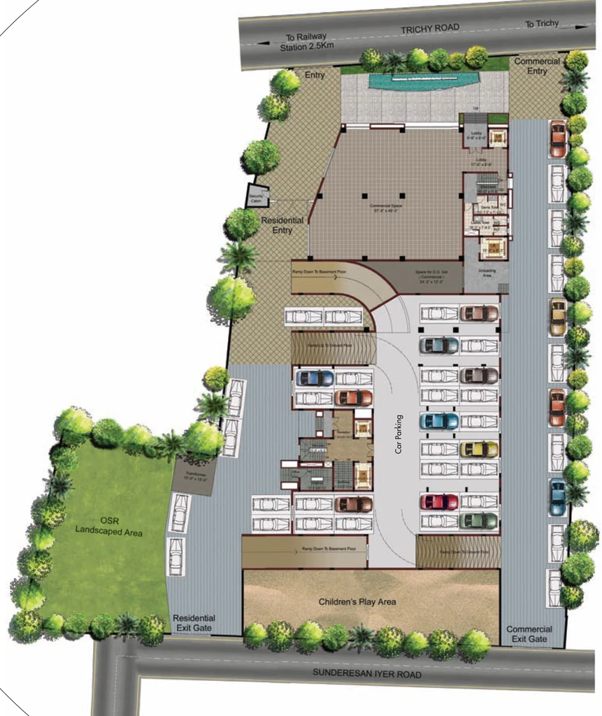 Master Plan of Commercial Akshaya Orbit 11 in Gopalapuram, Coimbatore - Image 319410