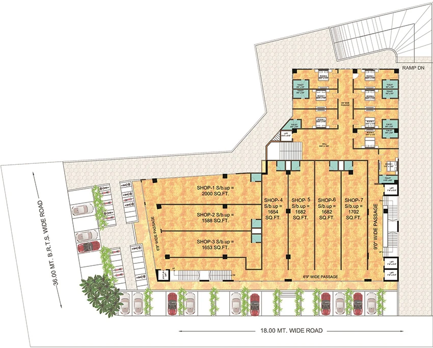 Master Plan of Shri Sai Sapphire Square in Chandkheda, Ahmedabad - Image 319296