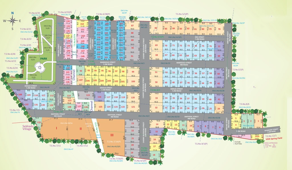 Master Plan of VGN Spring Field Phase 2 in Avadi, Chennai - Image 319439