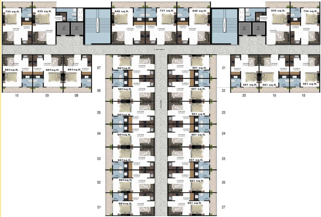Floor Plan of Gold Square in Raj Nagar Extension, Ghaziabad - Image 319490
