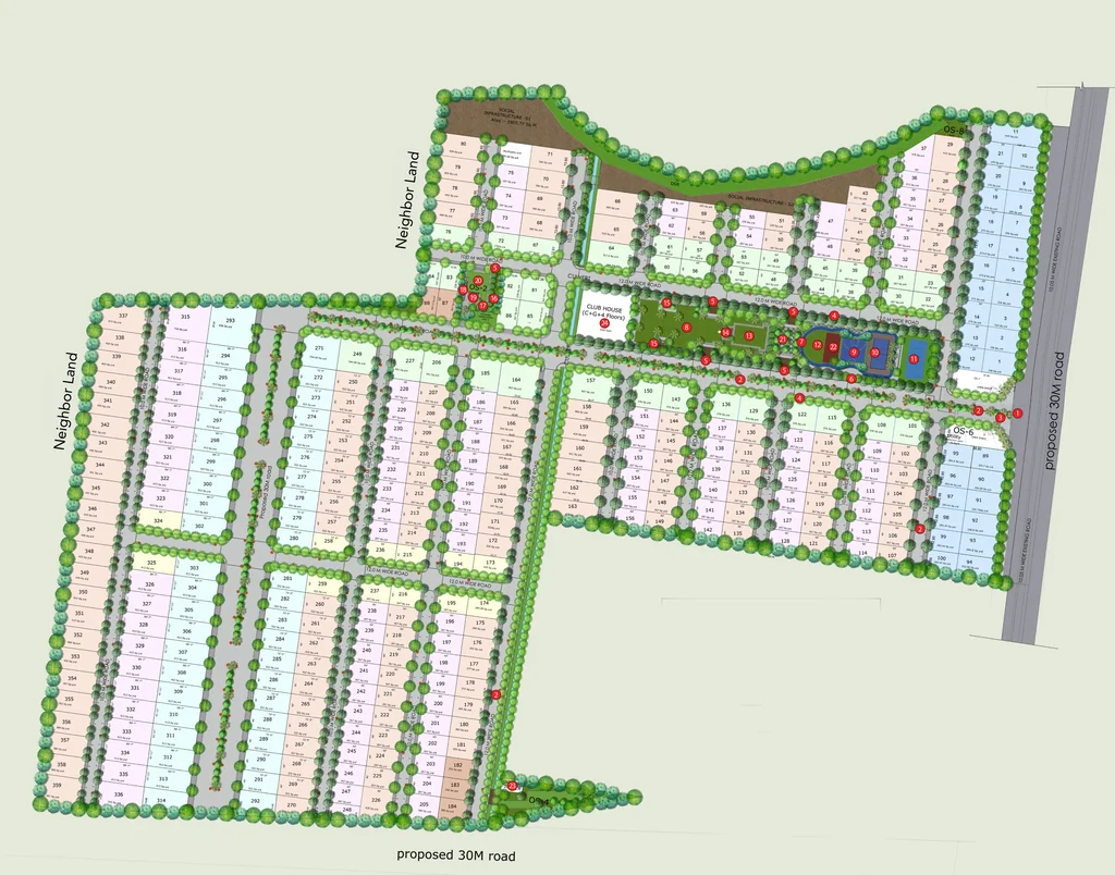 Master Plan of Gowra Greendale in Medachal, Hyderabad - Image 319509