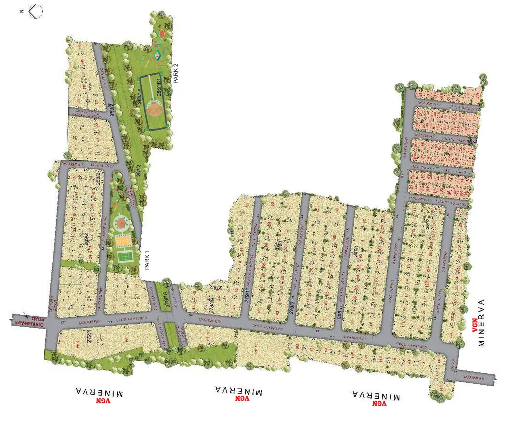 Master Plan of VGN Monte Carlo in Nolambur, Chennai - Image 319622