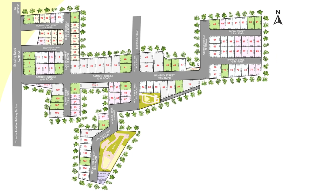 Master Plan of VGN Southern Fortune in Potheri, Chennai - Image 319648