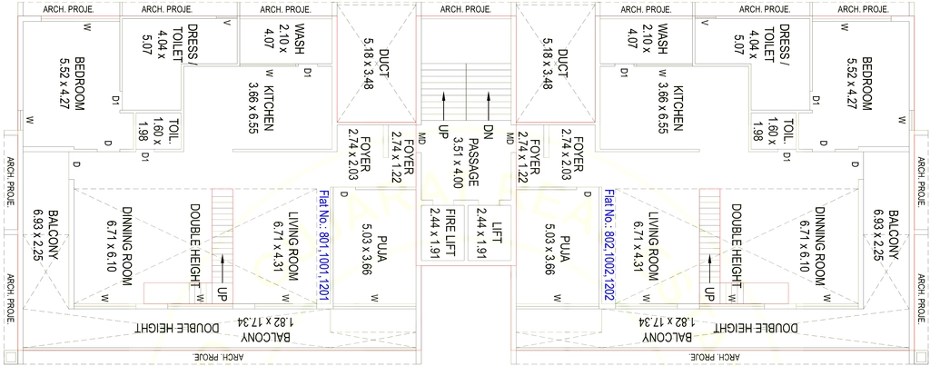 Floor Plan of Preet Tiara in Khanpur, Vadodara - Image 319818