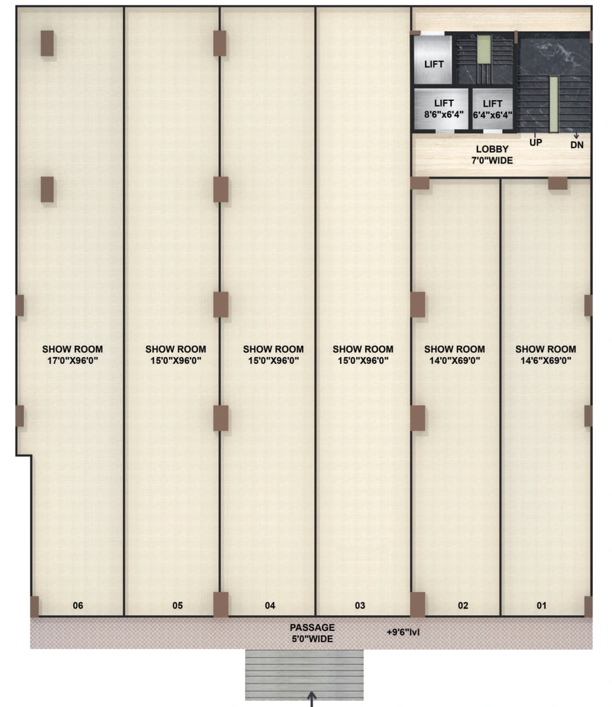 Floor Plan of Cliffton Corporate in Niranjanpur, Indore - Image 319852