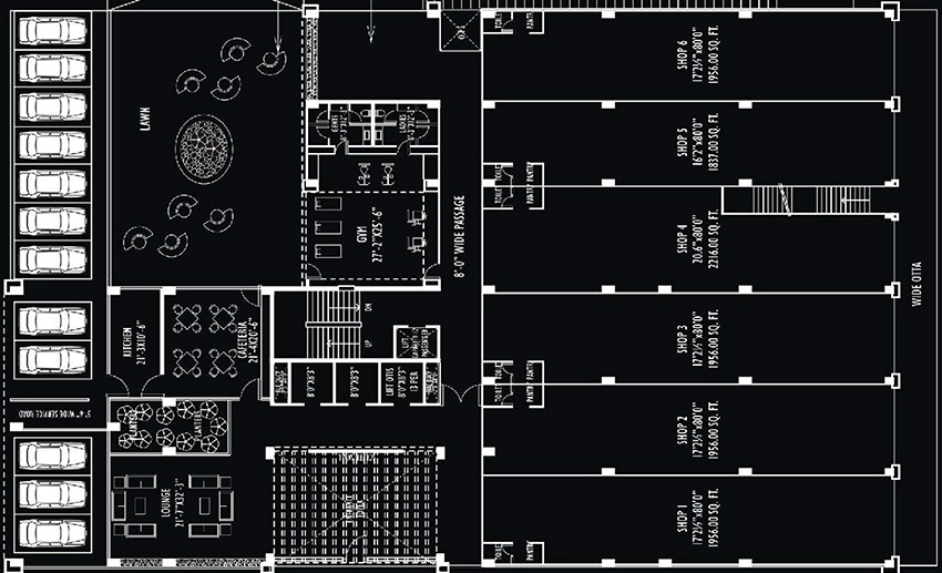 Floor Plan of Sarthav Abhishree Adroit in Vastrapur, Ahmedabad - Image 319869