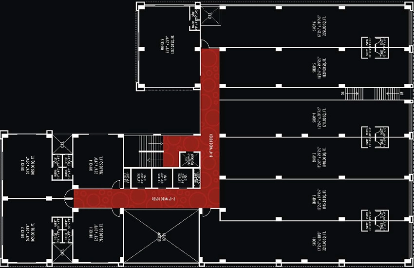 Floor Plan of Sarthav Abhishree Adroit in Vastrapur, Ahmedabad - Image 319868