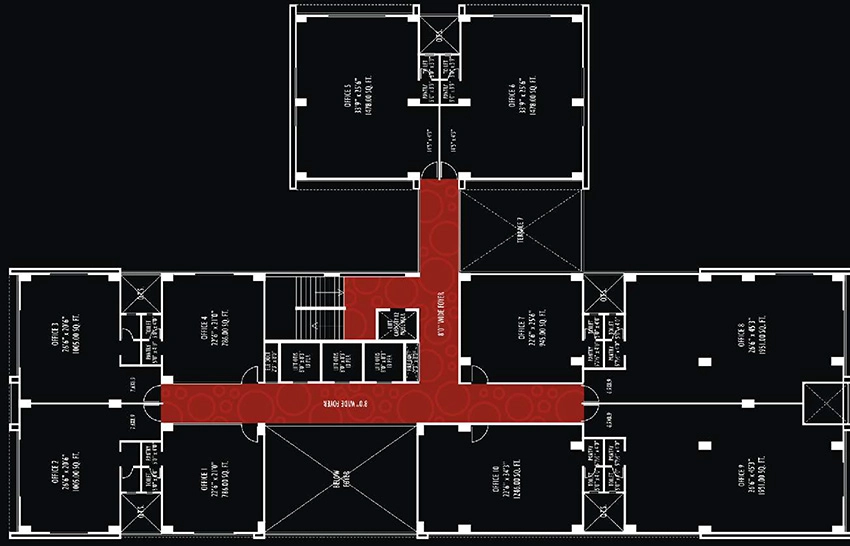Floor Plan of Sarthav Abhishree Adroit in Vastrapur, Ahmedabad - Image 319866