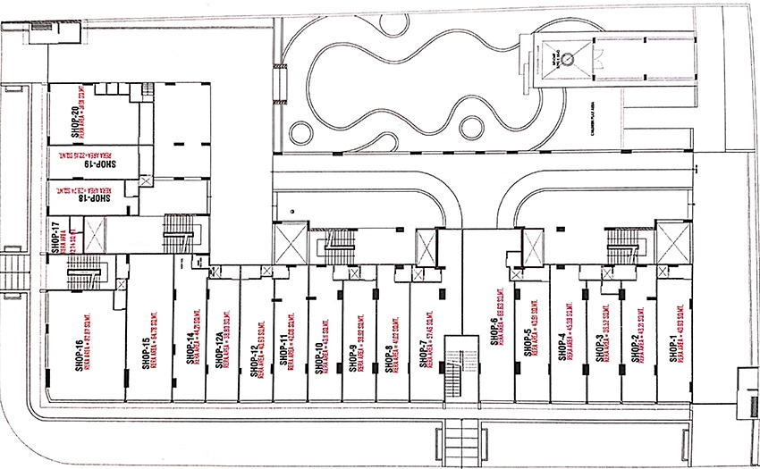 Master Plan of Commercial Satyamev Royal 3 in Chandkheda, Ahmedabad - Image 319881