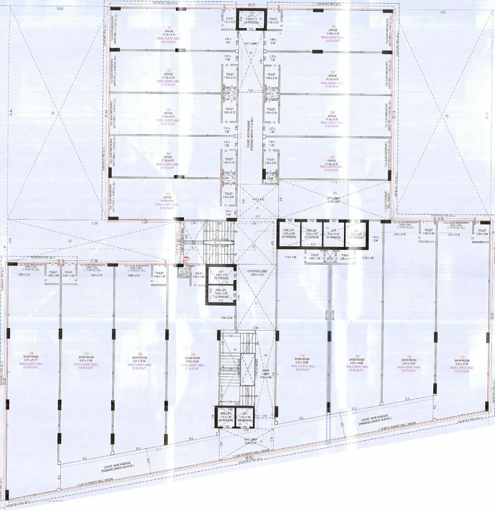 Floor Plan of Serenity The Showcase in Ambli, Ahmedabad - Image 319889