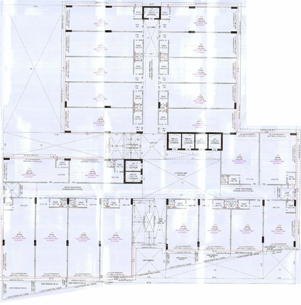 Floor Plan of Serenity The Showcase in Ambli, Ahmedabad - Image 319890