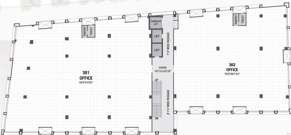 Floor Plan of Shivalik Square in Nava Vadaj, Ahmedabad - Image 319920