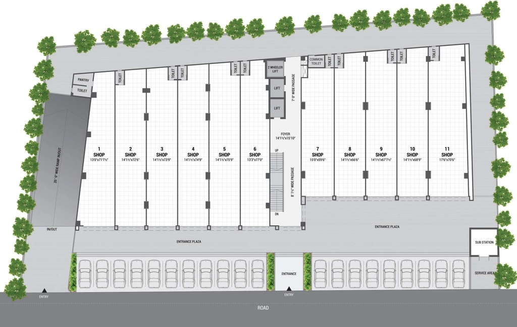 Master Plan of Shivalik Square in Nava Vadaj, Ahmedabad - Image 319919