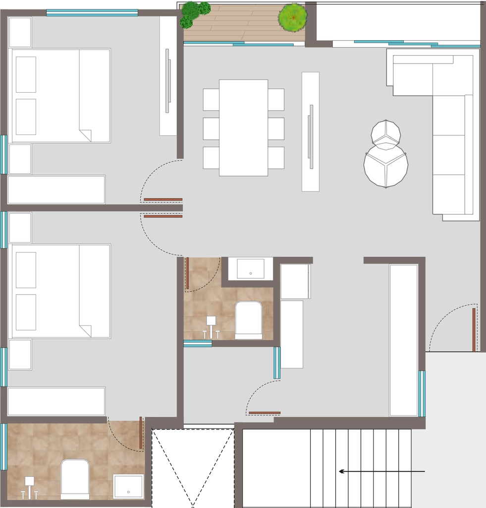 2 BHK Flat in Pearl Tawhid Heights in Tandalja, Vadodara - Image 870256