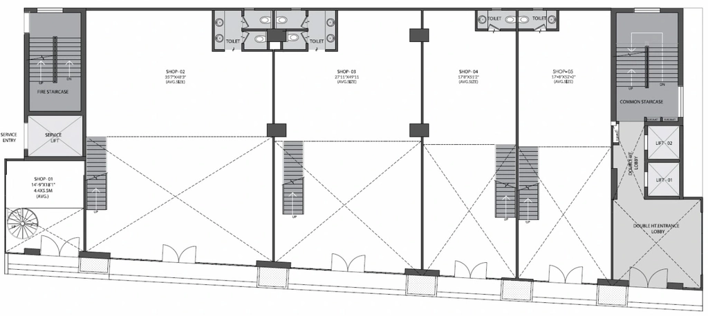 Floor Plan of Gagan Grant Bay in Kharadi, Pune - Image 319949
