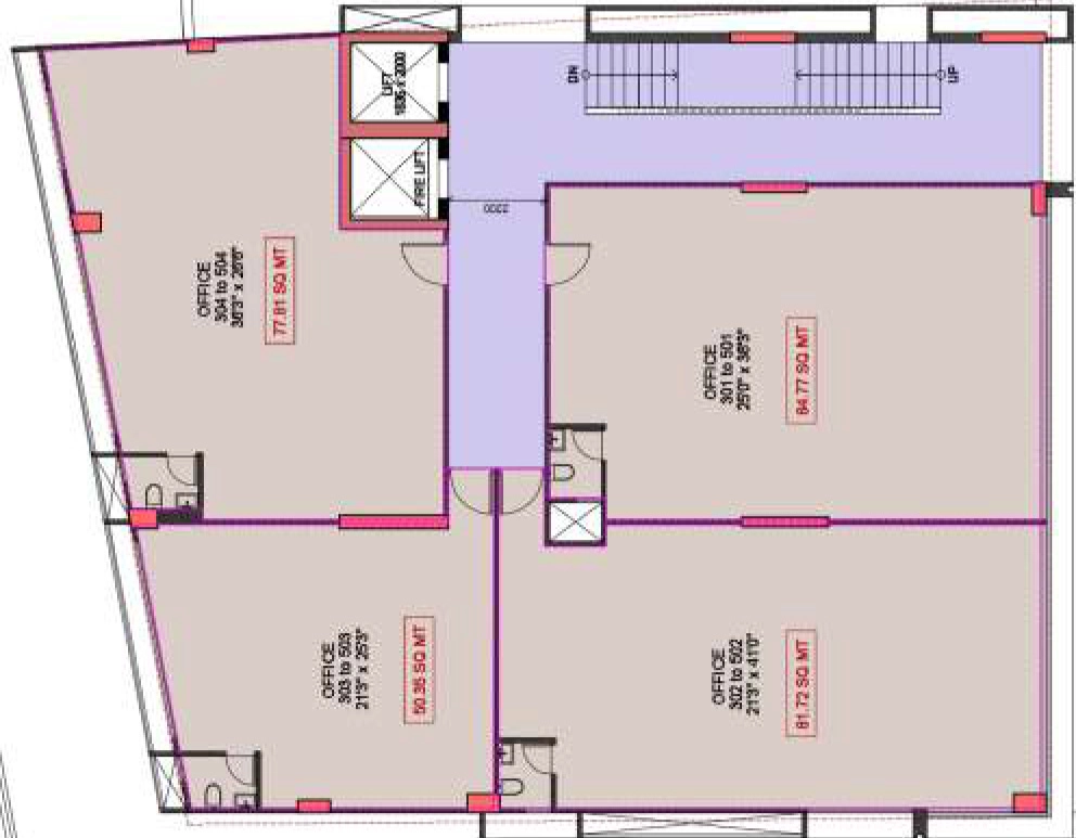 Floor Plan of Shree Amthinath Sulit in Memnagar, Ahmedabad - Image 319961