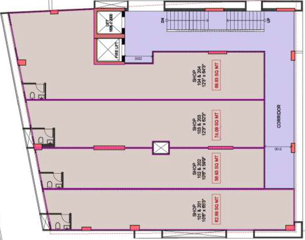 Floor Plan of Shree Amthinath Sulit in Memnagar, Ahmedabad - Image 319963