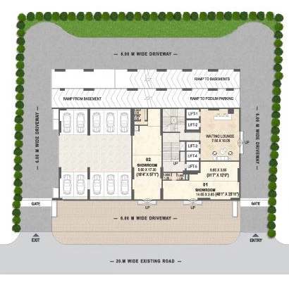 Floor Plan of Merlin 18 East in Koregaon Park, Pune - Image 319979