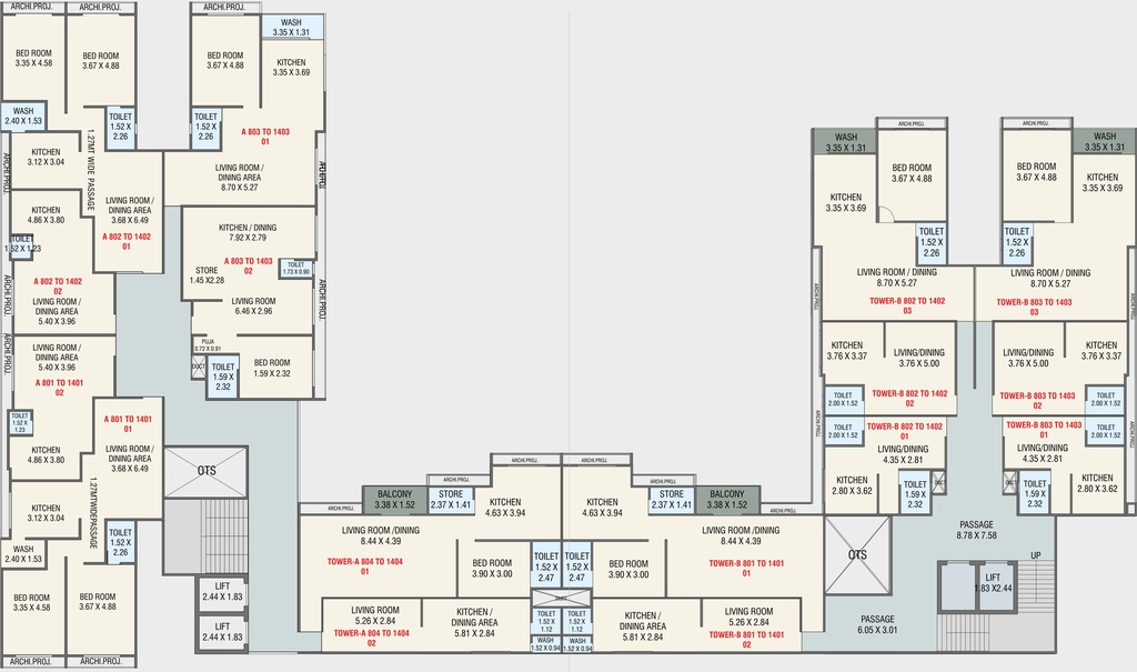 Floor Plan of The Manjalpur Crossway in Manjalpur, Vadodara - Image 319992