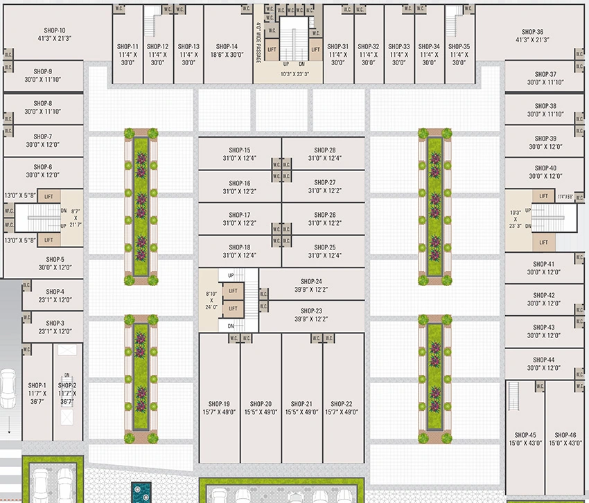 Floor Plan of Shree Rosevill Sky in Nava Naroda, Ahmedabad - Image 320009