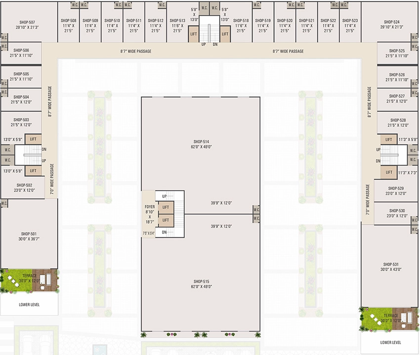 Floor Plan of Shree Rosevill Sky in Nava Naroda, Ahmedabad - Image 320008