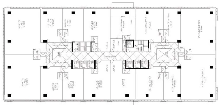 Floor Plan of Princes Business Skypark in Vijay Nagar, Indore - Image 320001