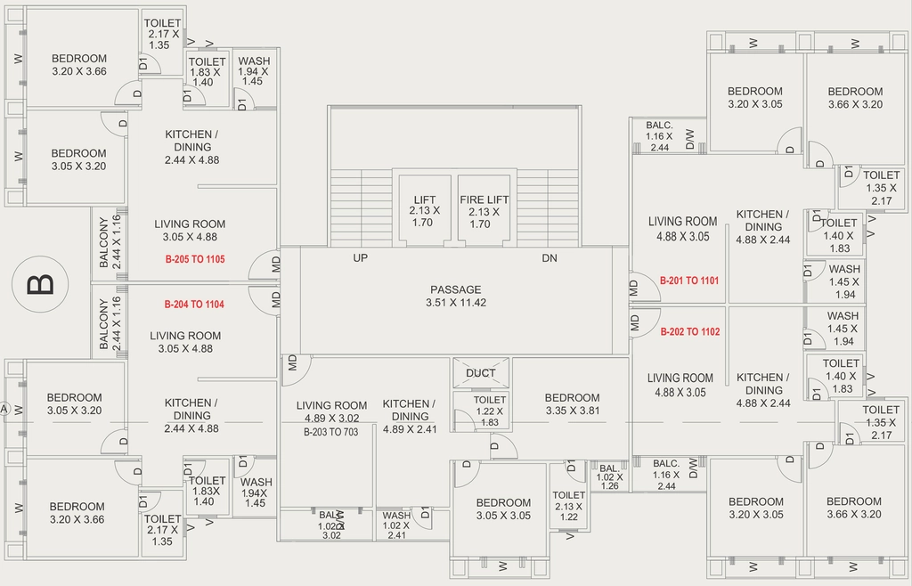 Floor Plan of The Nest in Kalali, Vadodara - Image 320017