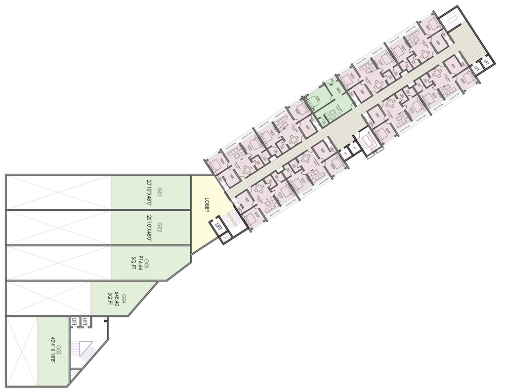 Floor Plan of Commercial Shekhar Unity in Pipliya Rao, Indore - Image 320057