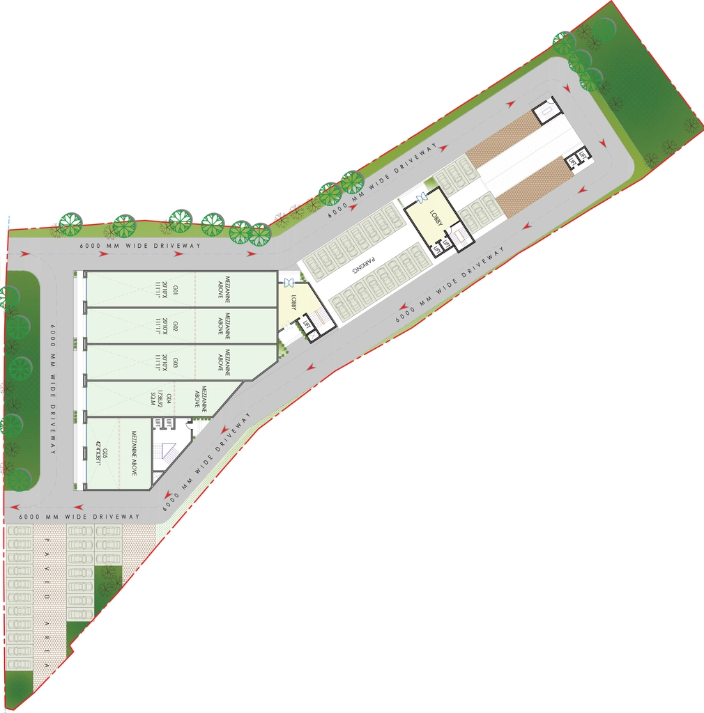 Floor Plan of Commercial Shekhar Unity in Pipliya Rao, Indore - Image 320058