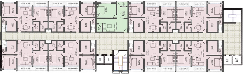 Floor Plan of Shekhar Unity in Pipliya Rao, Indore - Image 320042