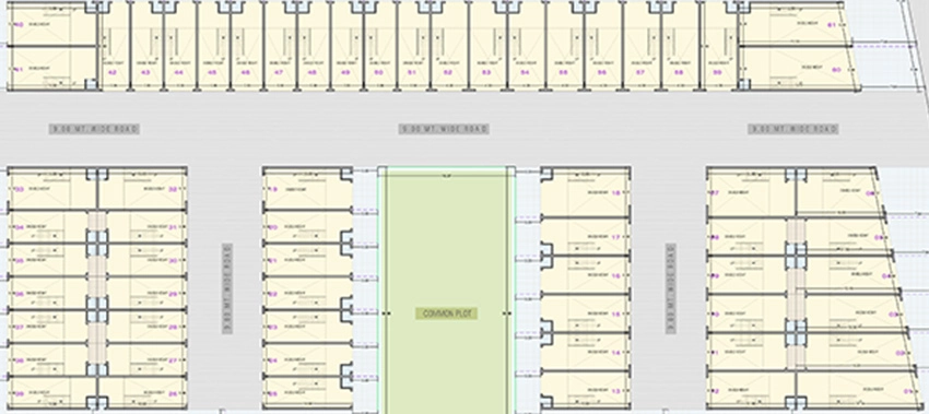 Floor Plan of Swastik Industrial Park in Kathwada, Ahmedabad - Image 320194