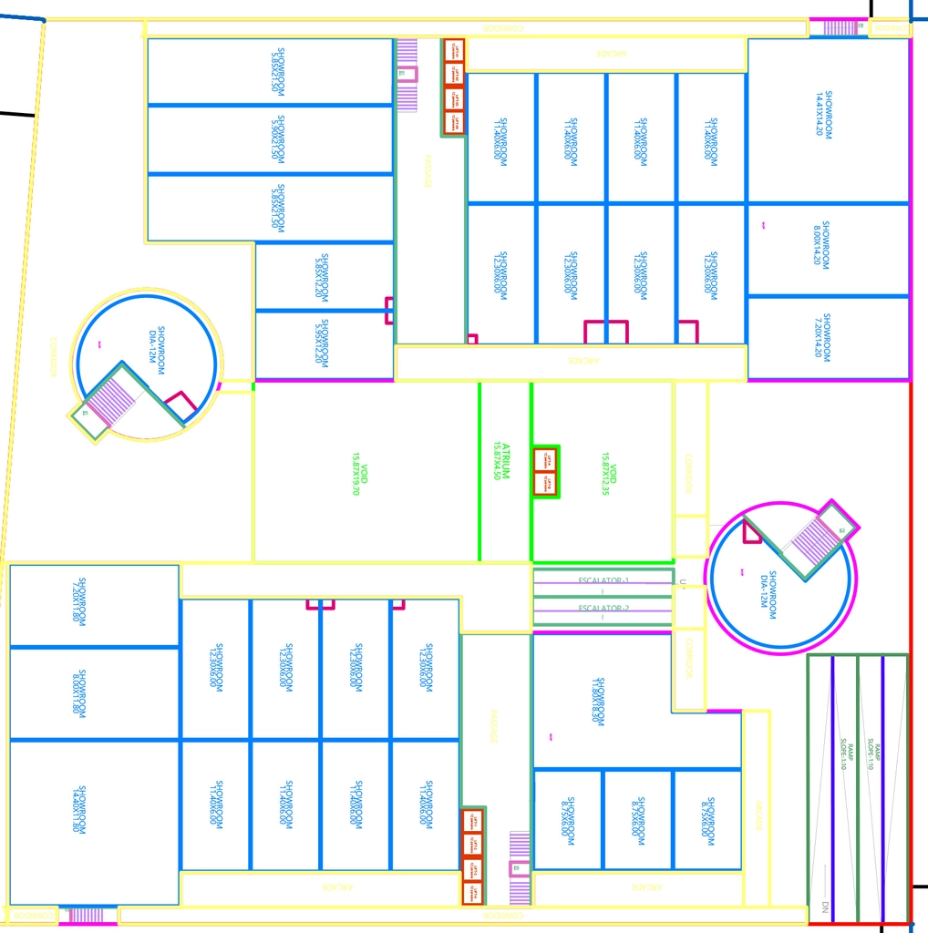 Floor Plan of Shiv Veda Commune in Bhawrasla, Indore - Image 320219