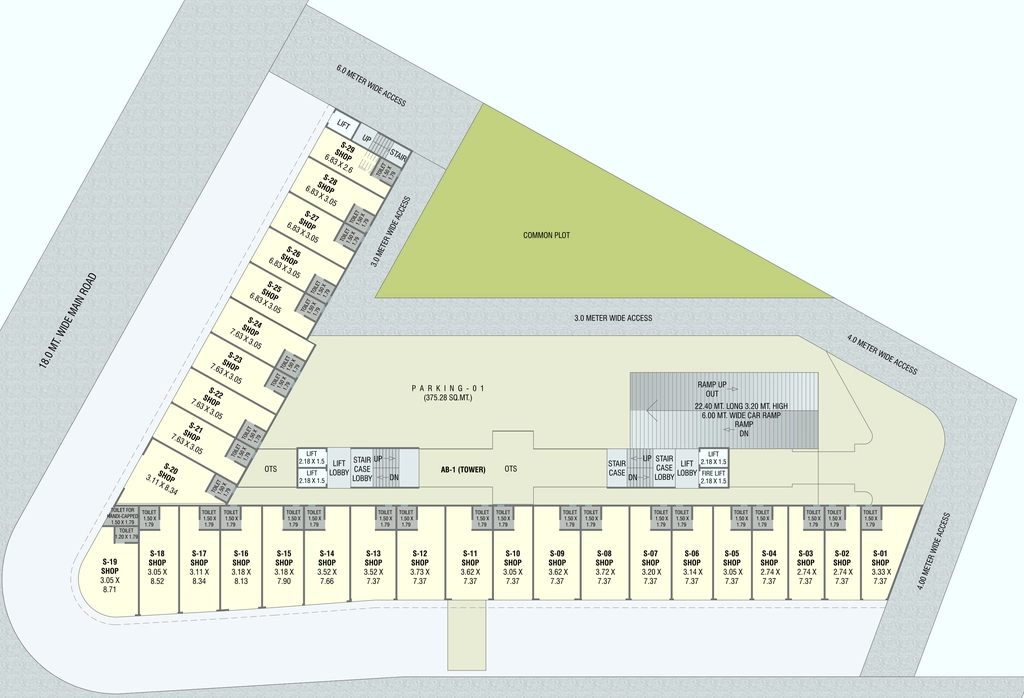 Master Plan of Akshar Trinity Heights in Kalali, Vadodara - Image 320288