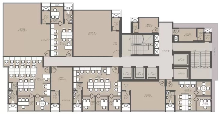 Floor Plan of Friends Business Bay in Borivali West, Mumbai - Image 320302