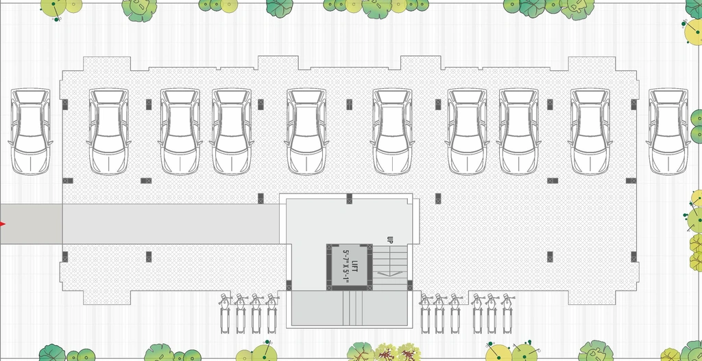 Master Plan of Landmark Tulip Residency in Alkapuri, Vadodara - Image 320309