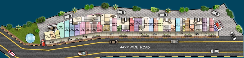 Floor Plan of Commercial KCD Aura in Borivali West, Mumbai - Image 320331