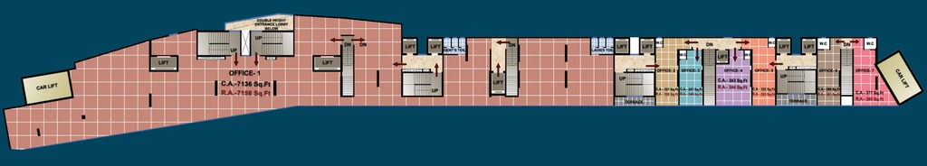 Floor Plan of Commercial KCD Aura in Borivali West, Mumbai - Image 320329