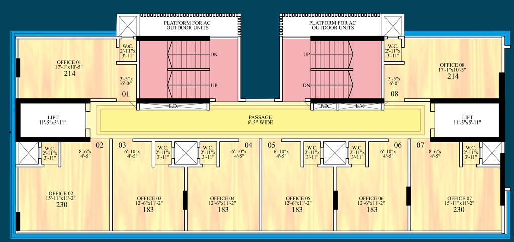 Floor Plan of Commercial KCD Aura in Borivali West, Mumbai - Image 320330