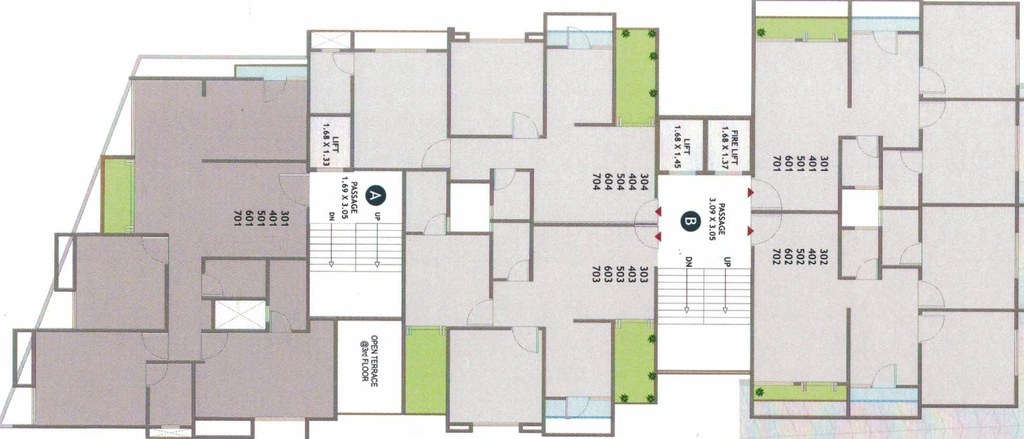 Floor Plan of Envolta The Eminence in Tarsali, Vadodara - Image 320350