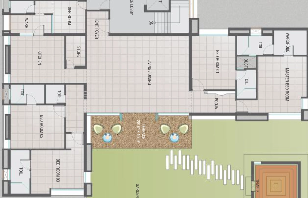 4 BHK Flat in The Gods Gift in Alkapuri, Vadodara - Image 870618
