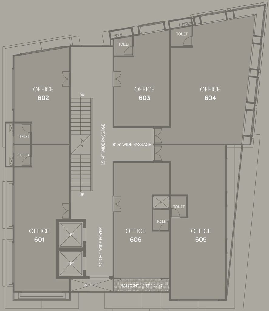 Floor Plan of HRG The Jewel Park in Navrangpura, Ahmedabad - Image 320389